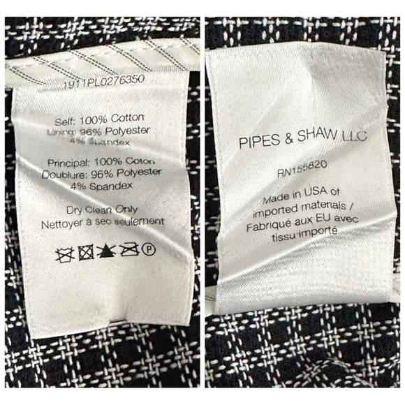 Veronica Beard Callum Dickey Blazer and Gemini Pant Check Gingham Set Size 8 - Picture 14 of 16